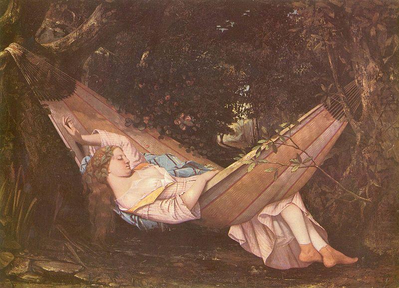 hammock, Gustave Courbet
